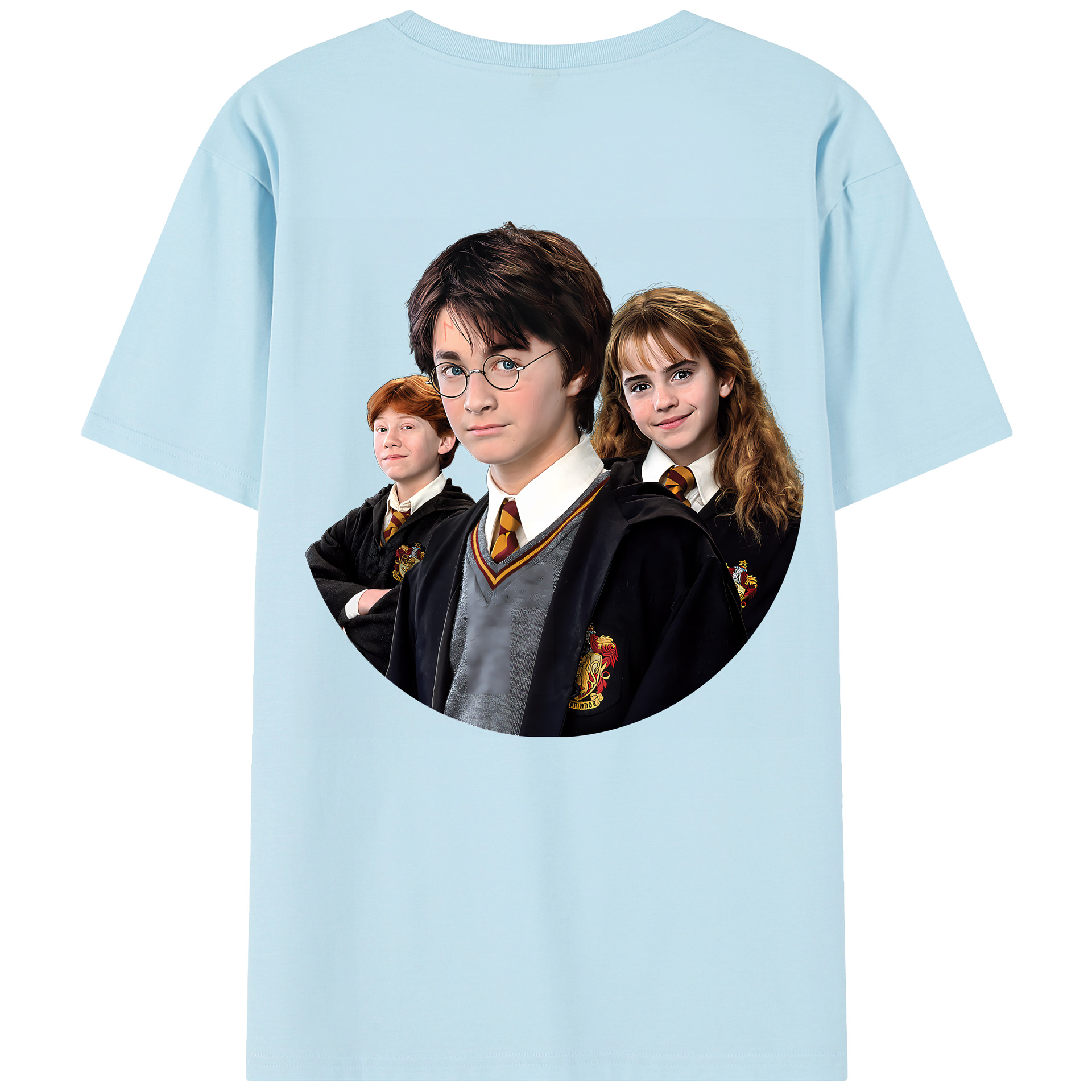 （画像用） Harry Potter ハリー・ポッターシリーズ 綿100％半袖Tシャツ（背面プリント）